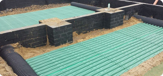 Montaż w obrysie fundamentów